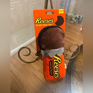 Reese's Plush Dog Toy Squeaky Crinkle (Ultra Rare) Peanut Butter Chocolate Cup